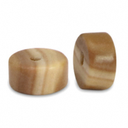 Piedras naturales Calcita disco 4x2mm Marrón