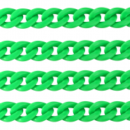 Cadena acr&iacute;lico 18mm brillante Verde ne&oacute;n