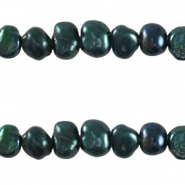 Perlas de agua dulce nugget 4-5mm Azul pavo real