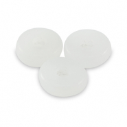 Piedras naturales Mármol y Calcita rondeles 6mm Blanco