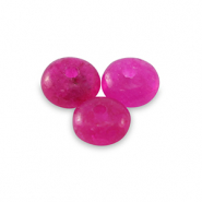Piedras naturales Mármol y Calcita rondeles 4mm Rosa magenta