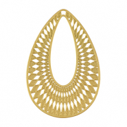 Colgantes Acero Inox bohemios gota Dorado