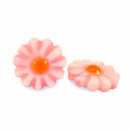 Abalorios conchas flor Rosa de sandía-naranja