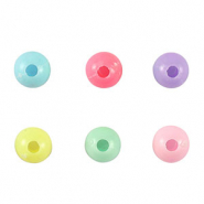 Abalorios con look acrílico Multicolor pastel