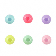 Abalorios con look acrílico Multicolor pastel