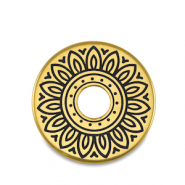 Abalorios met&aacute;licos DQ dona Dorado (sin n&iacute;quel)