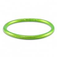 Pulsera mitaci&oacute;n Pan de Oro 5mm talla M Verde lima