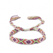 Pulseras Trendy P&uacute;rpura Victoriano-blanco