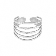 Anillos Acero Inox Plateado