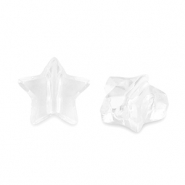 Abalorios acr&iacute;licos estrella Transparente