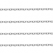 Fornituras Acero Inox cadena jasseron anclaje Plateado