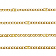 Fornituras Acero Inox cadena jasseron gourmet Dorado