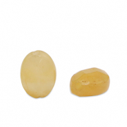 Piedras Naturales abalorios Cuarzo óvalo Naranja ámbar multicolor