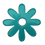 Colgantes Polaris Lucido flor Verde teal