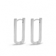 Fornituras met&aacute;licas DQ pendientes criollas &oacute;valo Plateado (sin n&iacute;quel)