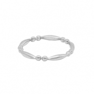 Anillos Acero Inox Plateado