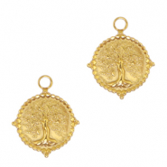 Colgantes Acero Inox árbol de la vida Dorado