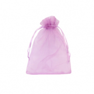 Bolso de organza 7x9cm P&uacute;rpura magenta