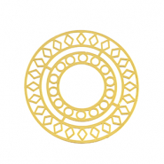 Colgantes Acero Inox bohemios 30mm Dorado