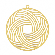 Colgantes Acero Inox bohemios 45mm Dorado