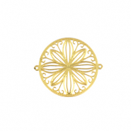 Colgantes Acero Inox bohemios entrepieza 20mm Dorado