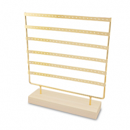 Expositor de joyer&iacute;a para pendientes Natural-dorado
