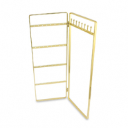 Expositor de joyer&iacute;a para pendientes y collares Dorado