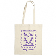 Bolsa de algodón "Cozy season" Beige crudo