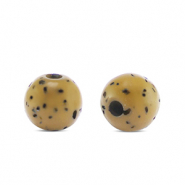 Abalorios Polaris redondos 6 mm Sassi Marrón nuez-negro