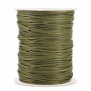 Hilo macram&eacute; trenzado 1.5mm Verde musgo