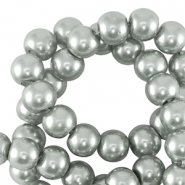 Perlas de cristal 6mm Plata