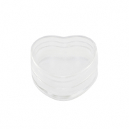 Bandejas para joyer&iacute;a coraz&oacute;n transparente