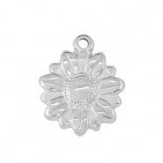 Colgantes Acero Inox girasol Plateado