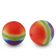 Abalorios de silicona 15mm Multicolor