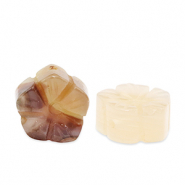 Piedras Naturales abalorios Ágata flor Multicolor