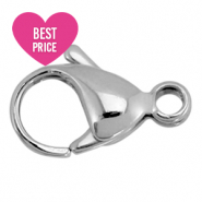 Mosquet&oacute;n de acero inox 9mm plata (acero inox)