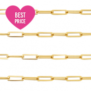 Fornituras Acero Inox cadena eslab&oacute;n jasseron Dorado