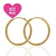 Pendientes Acero Inox criolla 19mm Dorado