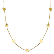 Cadenas Acero Inox flor Dorado