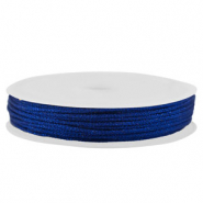 Hilo macram&eacute; trenzado 0,8mm Azul met&aacute;lico
