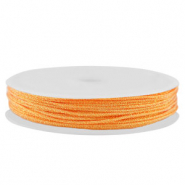 Hilo macram&eacute; trenzado 0,8mm Naranja met&aacute;lico