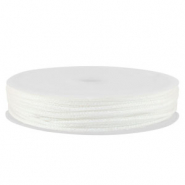 Hilo macram&eacute; trenzado 0,8mm Blanco met&aacute;lico