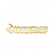 Colgantes Acero Inox entrepieza ''dreamer'' Dorado