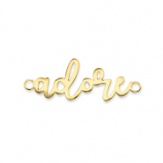 Colgantes Acero Inox entrepieza ''adore'' Dorado