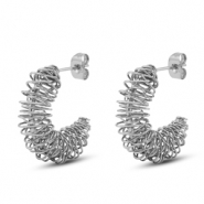 Pendientes Acero Inox Plata