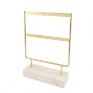 Expositor de joyer&iacute;a para pendientes Natural-dorado