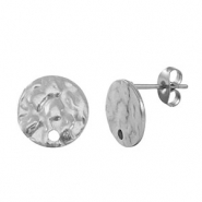 Pendientes Acero Inox Plateado