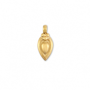 Colgantes Acero Inox gota Dorado