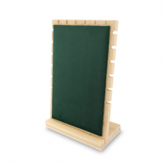 Expositor de joyer&iacute;a para collares Natural-verde oscuro