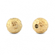 Abalorios de acero inox 8mm Dorado